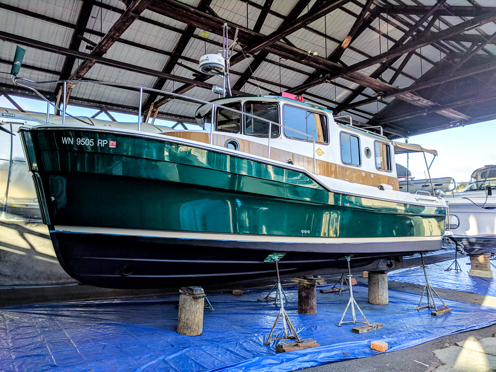 Denovo in boat yard