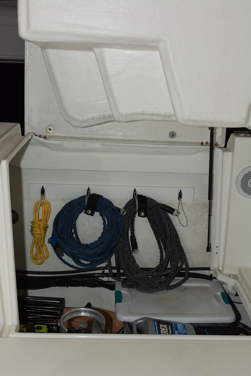 Starboard cockpit locker